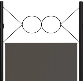 Divisória de quarto com 5 painéis 200x180 cm antracite