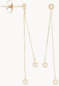 Brincos em ouro amarelo com diamantes Planer Sur Ton Caur