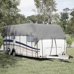 vidaXL Caravan capa de telhado 800x300 cm tecido não tecido cinzento