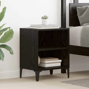 vidaXL Armário de Cabeceira 2 pcs Carvalho preto 40 x 30 x 50 cm
