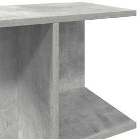 Mesa cabeceira 46,5x29x61 cm derivados madeira cinzento-cimento
