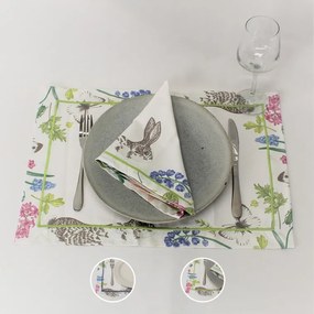 Guardanapo, Individual e Caminho de Mesa Coelho da Páscoa