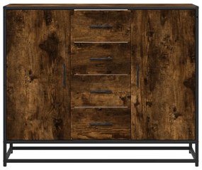 Aparador 92x35x76 cm derivados de madeira carvalho fumado