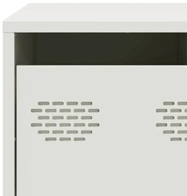 Mesa de centro 101,5x50x43,5 cm aço laminado a frio branco