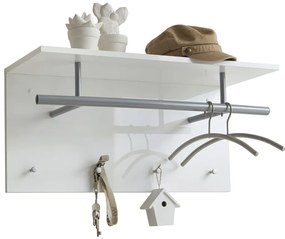 428781 FMD Bengaleiro de parede 72x29,3x34,5 cm branco