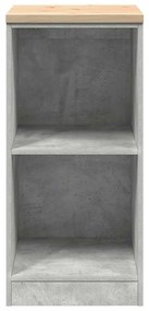 Armário de arrumação de garagem Betão Cinzento 40x51x85 cm