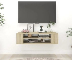 Armário TV suspenso 100x30x26,5 deriv. madeira carvalho sonoma