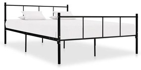 vidaXL Estrutura de cama 160x200 cm metal preto