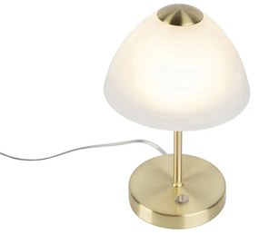 Candeeiro de mesa design regulável em ouro, incluindo LED - Joya Moderno
