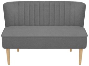 Sofá tecido cinzento claro 117x55,5x77
