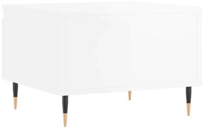 Mesa de centro 50x46x35 cm derivados madeira branco brilhante