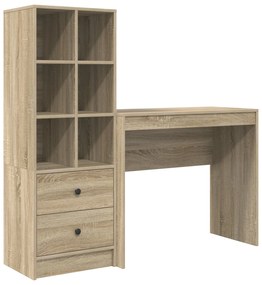 Mesa com Armazenamento Carvalho Sonoma Madeira Derivada