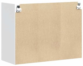 Armário de parede de cozinha Kalmar branco alto brilho