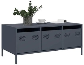 Mesa de centro 101,5x50x43,5 cm aço laminado a frio antracite