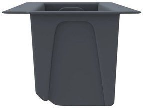 Floreiras para paletes Euro 12 pcs 36x13,5x9,5 cm PP cinzento
