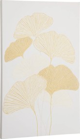 HOMCOM Pintura Tela Folhas Ginkgo Biloba 90x60cm Impressão Artística Decoração Parede Sala Estar Quarto Escritório Estilo Moderno | Aosom Portugal