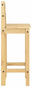 5 pcs conjunto de bar pinho maciço