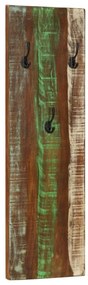 Bengaleiros parede 2 pcs 36x3x110 cm madeira recuperada maciça