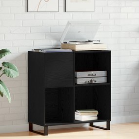 vidaXL Armário para Gravação Carvalho Preto 84,5x38x90 cm Madeira Engenhada