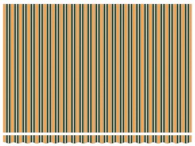 Toldo Retrátil Manual vidaXL Verde e Amarelo 450x350 cm