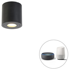 LED Spot de banheiro inteligente preto redondo IP44 incl. Wifi GU10 - Capa Moderno