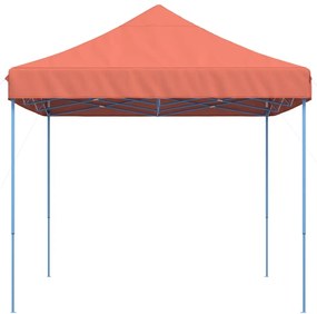 Tenda para festas pop-up dobrável 410x279x315 cm terracotta