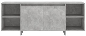 Móvel de TV 130x35x50 cm aglomerado cinzento cimento