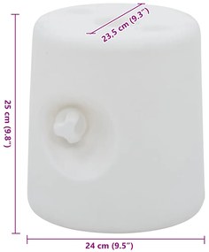 Pesos para tenda 4 pcs PE branco