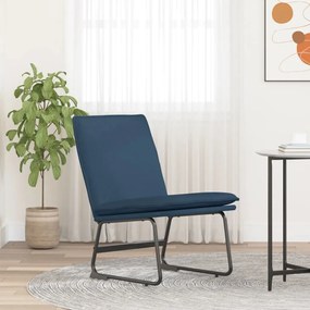 vidaXL Cadeira lounge 52x75x76 cm tecido azul