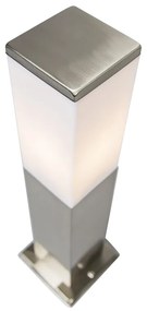 LED Candeeiro exterior inteligente 45 cm aço incl. Wifi P45 - Malios Moderno,Design