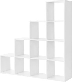 Estante livros com 10 cubos 129,5 x 29 cm x 129,5 Branca