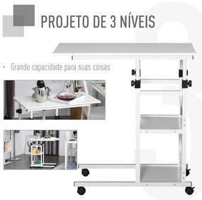 Mesa de Apoio Narny - Branco - Design Minimalista