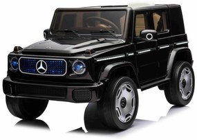 Carro elétrico para crianças Mercedes-Benz EQG 12V, partes da carroçaria iluminadas com LED, controlo remoto de 2,4 GHz, entrada USB/AUX, bateria de l