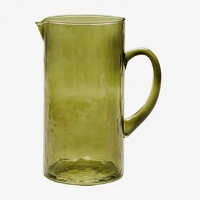 Jarra De Vidro Leomie 1,7 L Verde Azeitona Intenso - Sklum