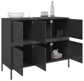 Aparador 100,5x39x79 cm aço preto