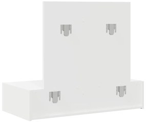 Mesa de Maquiagem Suspensa Branca 83x40x70 cm