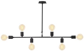Chandelier Truva – Preto – 94 cm