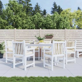 vidaXL Almofadões lombares p/ cadeiras de jardim 6pcs tecido creme