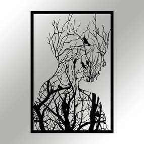 Acessório Decorativo em Metal Arakan – Preto – 42 x 62 cm