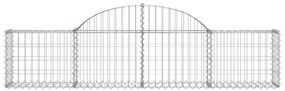 Cestos gabião arqueados 30pcs 200x30x40/60 cm ferro galvanizado