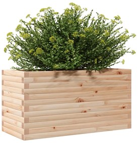 Vaso/floreira de jardim 90x40x45,5 cm madeira de pinho maciça
