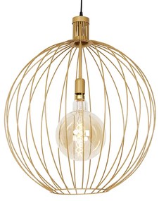 Candeeiro de suspensão design dourado 60 cm - Wire Dos