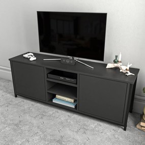 Móvel TV Otis – Preto Antracite – 140 cm x 35,3 cm x 50,8 cm