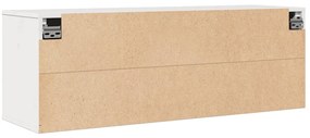 Armário de parede 100x30x35 cm madeira de pinho maciça branco
