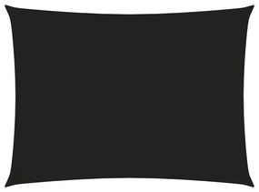 Para-sol estilo vela tecido oxford retangular 3,5x5 m preto