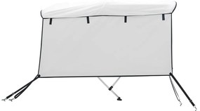 Toldo de 3 arcos Bimini c/ paredes laterais 183x(170-182)x137cm