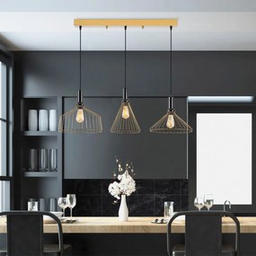 **** Candeeiro Suspenso Dear – Ouro Brilhante – 104 x 34 x 135 cm

**