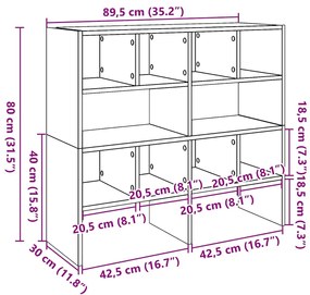 Sapateiras 2 pcs empilháveis 89,5x30x40 cm branco