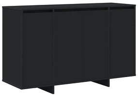 Aparador Preto Preto Madeira engenheirada 120 x 41 x 75 cm