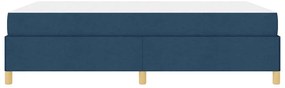 Cama Box Outros Azul e Branco 160 x 200 cm tecido
